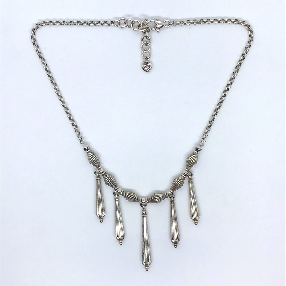 Brighton Dangling Silver Drop Necklace